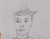 1049, Portrait Antibes, 1990