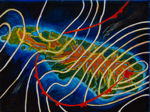 Lis Kocher: 0377 (*), Méteo, 1993, H.46 x 61 cm. © Paccart Photography