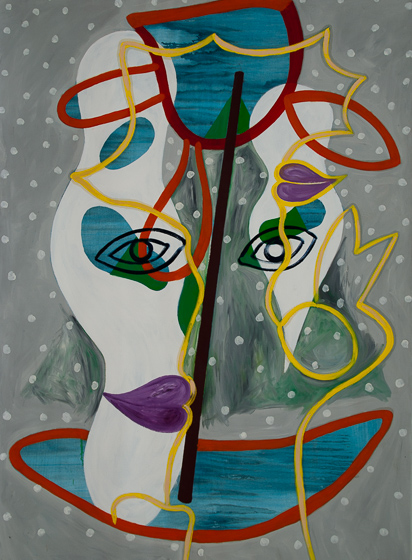 Lis Kocher: 0644 (*), Kopf und Schiff, 1987, H.170 x 120 cm. © Paccart Photography