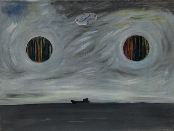 Lis Kocher: 1291 (*), Rencontre, 1990, H.47 x 62 cm. © Paccart Photography